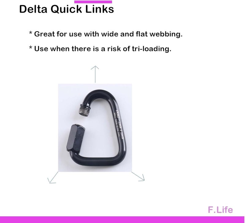 Flife Aerial Loop Straps 6ft Bodyloops 2 meter Velvet Covering Soft 1 pair Contortion with 2 Delta Quick Link 1 carry bag Heavy Duty for Aerial Circus Dance - Image 3